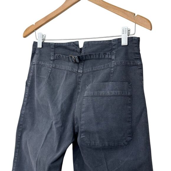 Piazza Sempione Boxy Charcoal Cropped Pants Denim Womens US Size 6 EU 42 - Picture 5 of 5